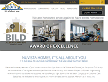 Tablet Screenshot of nuvistahomes.com